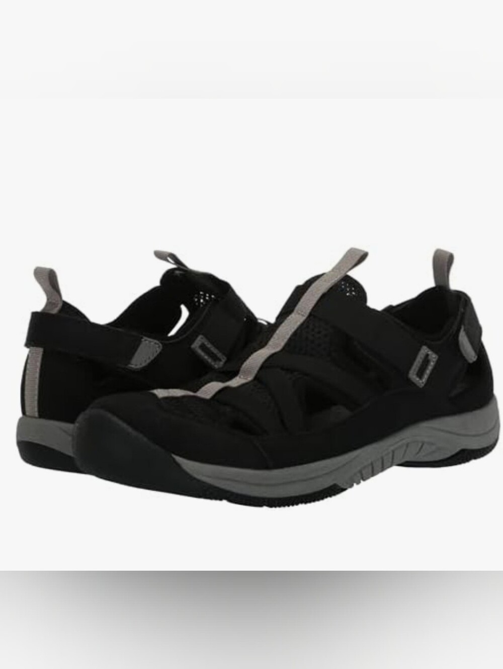 Women's Khombu Altona Black And Gray Outdoor Sandals Size 10